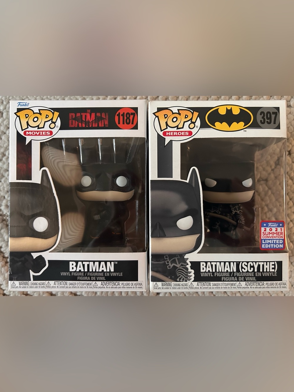 Funko! Duo EXCLUSIVE 21’ Summer Convention (w Scythe)+ The Batman Movie Pose